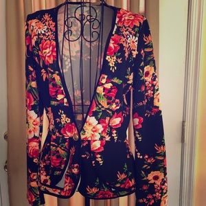 Sexy flower blazer